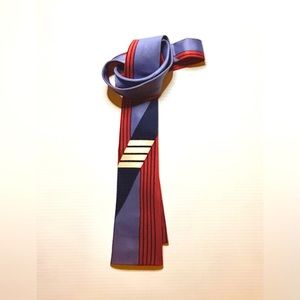 Men’s  Vintage Silk Flat Bottom Tie